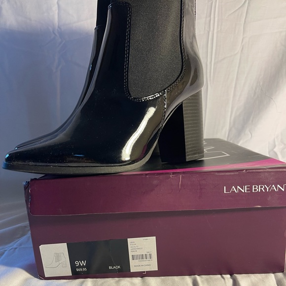 New with box. Lane Bryant patent leather booties. - Picture 2 of 4